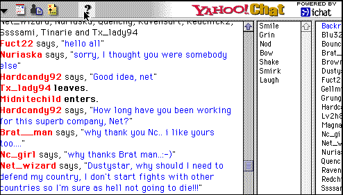 Yahoo chat rooms